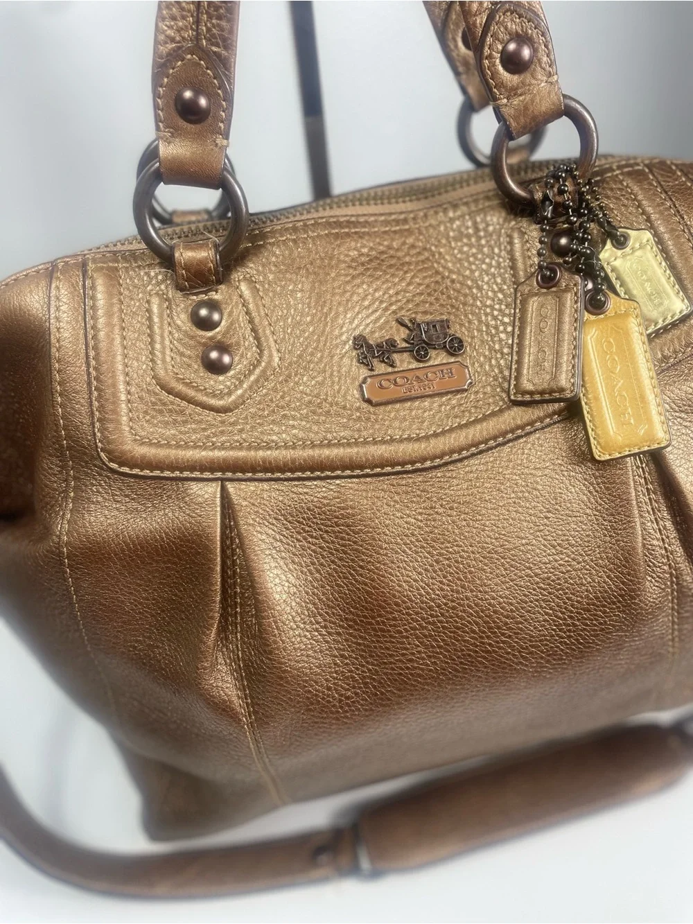 Coach Bronze Madison Audrey Satchel Y2K